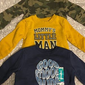 24 month boys fleece 3 long sleeve shirt lot bundle great condition